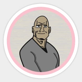 Retro Dwayne the Rock Johnson Sticker